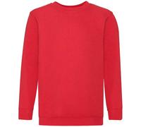 (14-15 Years, Red) Fruit of the Loom Kids/Childrens Classic Drop Shoulder Sweatshirt