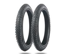 14/16/18/20/22x1.9/1.95/2.125inch MTB Tires 2-Pack | Puncture Protection Layer | All-Terrain Folding Bike Tires for Mountain/Road/Snow | Tubeless Ready(16x1.95 in)