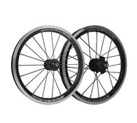 14'' 16'' 305 Folding Bikes BMX Wheel Set 74/85mm Bolt On With 9T Sprocket | V Brake Single Speed bike Front Rear Wheelset Bearing Hubs Double Wall Ultra Light Rims