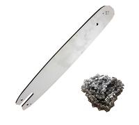 14 16 IN Drive 50 55 Chainsaw Guide Replacement Blades Fit For Stihl MS170 MS180 MS250 MS230 Gasoline Chain Saw Spare Parts(16IN With Chain)