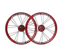 14 16 Inch BMX Folding Bikes Wheelset Disc Brake 74/85mm bolt on 412 305 Bikes Front Rear Wheels Single Speed Bearing Hubs With 9T Sprocket