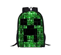 (14, 16 inches) Student Minecraft Novelty Backpack Waterproof Daily Graphic Knapsack Lightweight School Bookbag for Kids
