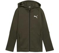 (14-16 Years, Dark Olive) Puma Childrens/Kids Evostripe Full Zip Hoodie