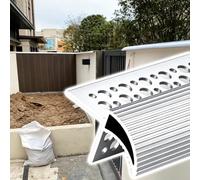 14 20 30 35 50 65 mm Wide Wall Edge Rain Drip Guard | Rainwater Diverter Strip, Eaves Drip Edge Line, Rain Barrier for Porches/ Patio/ Garage, Help Protect Wall Surfaces