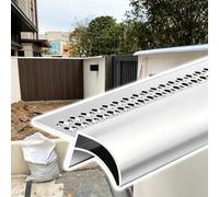 14 20 30 35 50 65 mm Wide Wall Edge Rain Drip Guard | Rainwater Diverter Strip, Eaves Drip Edge Line, Rain Barrier for Porches/ Patio/ Garage, Help Protect Wall Surfaces