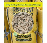 14-20mm Flamingo, 850Kg Bulk Bag Flamingo Decorative Chippings Pink, White & Grey Mix For Stylish Landscaping Free Delivery