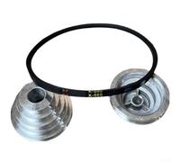 14-21Mm Pagoda Pulley Wheel Belt Set, Aluminum Transmission Pagoda Pulley Wheel V Belt Set For Benchtop Drill Press(18mm)