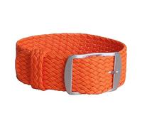 14-22mm Nylon Watchband Canvas Fabric Woven Bracelet Fit For Perlon Watch Band Strap One Piece Wristband 14mm 16mm 18mm 20mm 22mm(Orange,14mm)