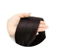14-24 Inch Remy Straight Clip In Human Hair Extensions Full Head 6pcs/set Easy Installation and Removal(Natural black,20inch)