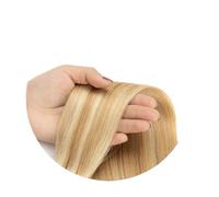 14-24 Inch Remy Straight Clip In Human Hair Extensions Full Head 6pcs/set Easy Installation and Removal(Dirty Blonde Balayage,22inch)