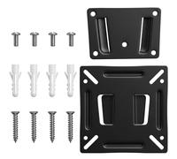 14-24 Inches Universal TV Wall Mount, Ultra Slim Replacement Stand Mount with a Max Load Bearing of 30lbs Fixed Monitor Wall Bracket with Max VESA 100x100mm for LED/LCD/OLED/Plasma TV (Black)