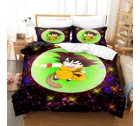 (14, 260*220 three-piece set) Anime bedding set Dragon Ball series 3D digital printing three-piece set