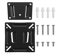 14-27 Inch Monitor Wall Mount for Caravan Motorhome Camper Van Small TV Wall Bracket for LED/LCD/OLED/Plasma Screens TV up to 30lbs Ultra Slim Fixed VESA Mount 75x75 100x100 Replacement Stand