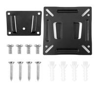 14-27 Inch Universal TV Wall Mount, Ultra Slim Fixed Monitor Bracket for Most LED, LCD, OLED, Plasma TVs Up to 30lbs with Max VESA 100x100 mm, Perfect for Home, Office, and Public Spaces