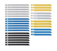 14-34Pcs Jig Saw Blade Set Assorted U-Shank Blades For Fast Cutting Woodworking Tool(30PCS)