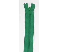 14"/ 36cm YKK Nylon Closed End Dress Zips Emerald Green - per single zip