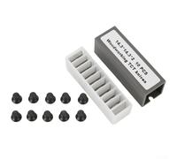 14.3mm Square Carbide Cutter Insert 25-499 for 25-130H, 20-600H, 25-131H - for CNC Toolholding Indexable Blade Set with 93.0HRA Hardness, Straight Hole Design