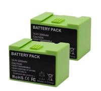 14.4V 2600mAh/3200mAh Replacement Part - Lithium Battery ，Compatibie For Roomba E & I Series Robot Vacuum Cleaners I3 I4 I7 I8(3200mAh X 2pcs)