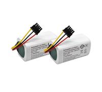14.4V 3400mAh Rechargeable Li-ion Battery Pack ，Compatible For Xiaomi ， Robot Vacuum Mop 2 Lite Sweeper Vacuum MJSTL Spare Parts(2pcs)