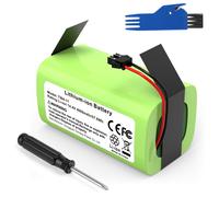 14.4V 4000mAh Battery for Eufy RoboVac 11 11S MAX 30 15T 35C TW4-11 14.4v 4.0Ah Li-ion Replacement Battery Pack（Screwdriver and brush）