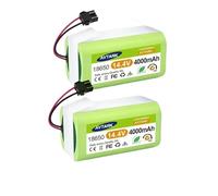 14.4V Li-ion Battery，Compatible For Conga，Excellence 950 990 1090 1790 1990，Compatible For Eufy，Robovac 11S 12 X500 Replace(2PCS 4000mAh)