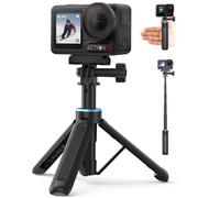 14.5"/37cm Mini Selfie-Stick Tripod Kit, for DJI Osmo Action 5-Pro/4/3 | 2-in-1 Vlog Handle Grip w Magnetic Quick-Release Adapter Mount, for GoPro Hero 13/12/11/10/9/Max2 - Action-Camera-Accessories