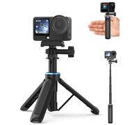 14.5"/37cm Mini Selfie Stick Tripod Kit, for DJI Osmo Action 5 Pro/4/3, GoPro Hero 13/12/11/10/9/Max2, Portable Vlog Handle Grip w Magnetic Quick-Release Adapter Mount, Action Camera Accessories