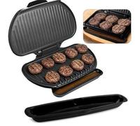14.5 Inch Grill Grease Collector Drip Pan Replacement Parts, Grill Drip Tray For George Foreman Grills Heat-Resistant Large Capacity Easy Clean Black Grease Catcher Outdoor BBQ Accessory