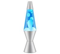 Lava Lamp 2103, White Wax, Blue Liquid, Silver Base and Cap, Original 14.5 inch LAVA® Motion Lamp to Illuminate Your Mood