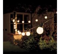 14.5m Cool White Mains Powered Blub String Lights Marco Paul Black One Size