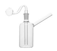 14.5mm Thick Glass Water Bong, Small Glass Bong, Borosilicate GLASS Bongo Water Pipe, GlaSS Handmade Recycler Pipes (Clear)