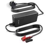 14.6V 5A LiFePO4 Battery Charger for 12V Lithium Batteries, Smart Iron Phosphate Charger with LED Voltage Display & Crocodile Clips, for RV, Marine, Solar, Off-Road and DIY Battery Packs