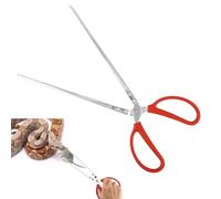 14.8 Inch Reptile Feeding Tongs, Easy-Grip Snake Feeding Tongs Non-Skidding Extra Long Tweezers for Terrarium Axolotl Bearded Dragon Ball Python Tank Accessories