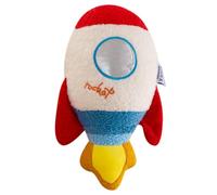 14.9 inch/38 cm Rocket Shape Plush Toys, Space Rockets Decorative Pillow,Ultra-Soft Shuttle Stuffed Pillow Rocket Dolls，Living Room Sofa Bedroom Decorative Children's Birthday Gift (White Rocket)