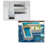 14” Alphabet Shape Cake Tin Mould Pan - Name The Cake - A to Z All Letters (F)