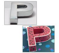 14” Alphabet Shape Cake Tin Mould Pan - Name The Cake - A to Z All Letters (P)