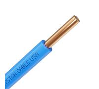 14 AWG Tracer Wire 600V 100% Solid Copper Conductor Direct Burial Underground, Blue Tracer Wire for Locating Underground Pipes and Lines Water Sewer Pipe Fiber Optic Gas Electrical Wire, 50 FT
