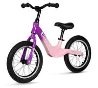 14" Balance Bike for Boys and Girls, Air Tires with Magnesium Alloy Frame, Lightweight No Pedal Kids' Bike for 3-6 Years Old, Training Bike with Adjustable Handlebar and Seat (Purple&Pink)