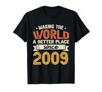 14 Birthday Making the world a better place since 2009 T-Shirt