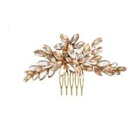 14 Color Rhinestone Hair Comb Set - Handmade Bridal Headpieces, Includes Wine Red(Champagne)