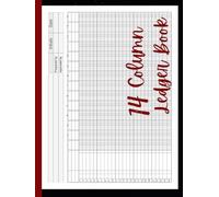 14 Column Ledger Book: Fourteen Columnar General Record Keeping Notebook and Analysis Account Pad for Bookkeeping & Accounting | Perfect for Small Business & Personal Finance | Horizontal Layout.