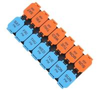 14 Compartment 7-Days Sealed Pill Box, Twice a Day, The Black Bottom Tray Can Hold Each Medicine Box, Making It Less Likely for The Pills to Spill and Easy to Clean, Medicine Boxes are Durable