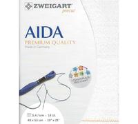 14 Count Aida Snow Glitter 50x55cm (19.5x21.5 inches) - Fat Qtr
