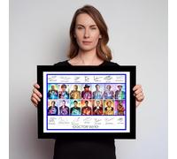 14 Doctors Cast Signed Autograph Poster, Who Actors Print, Collectible Memorabilia, TV Series Theme (A3 Unframed)