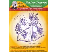 14 Floral Motifs Aunt Martha's Iron Embroidery Transfer by Aunt Martha's