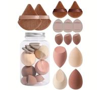 14 Foundation Sponges Set Beauty Makeup Sponges Makeup Blender Sponge Set Makeup Sponge And Powder Puff Set Beauty Soft Foundation Sponge Wet Dry Use Long Lasting For Women