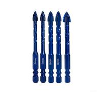 14 Hex Shank Triangular Diamond Drill Bit with Keen Edged Teeth for Effective Drilling on Marble Quartz Stones Slate and Red Brick (6+6+8+8+10mm)