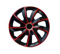 14" Hub Caps Wheel Covers Trims Set 4 PCS ABS Universal Black & Red Durable UK
