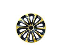 14" Hubcaps Wheel Covers Trims Car 4 PCS Set ABS Gold & Black Universal Durable