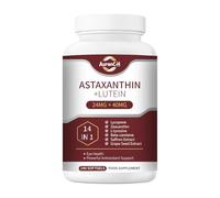 14-in-1 Astaxanthin 24mg & Lutein 40mg with Zeaxanthin Supplements, Fresh Microalgae Source, Gluten Free, Supports Eye, Skin Health & Natural Tanning, Antioxidant, 240 Softgels